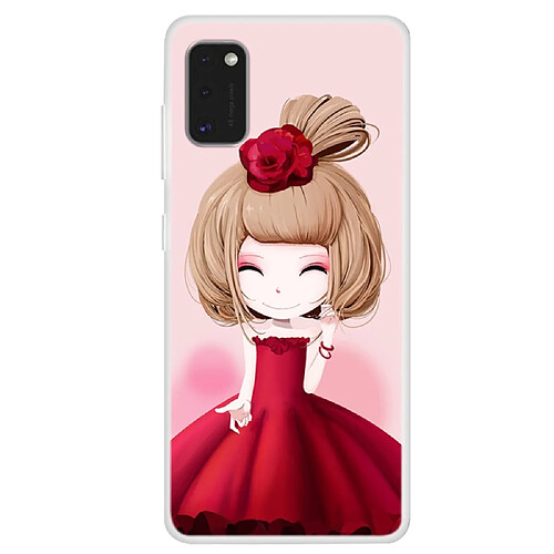 Coque en TPU impression de motifs souple une fille adorable pour votre Samsung Galaxy A71