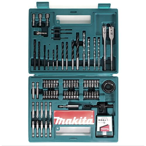 Makita B-53811 Ensemble d'accessoires ( embouts et forets ), 100 pièces + Coffret de transport