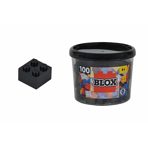 Simba - 104114114 - Ensemble de Blocs de Construction - Blox 4 - 100 Pièces - Noir