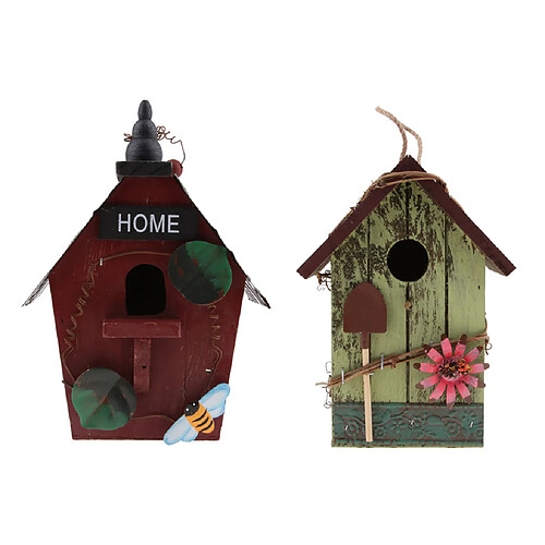 Maisons d'oiseaux décoratifs en plein air