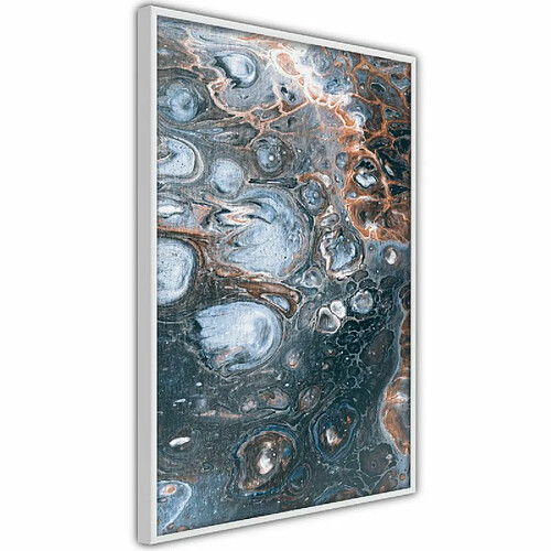 Paris Prix Affiche Murale Encadrée Surface of the Unknown Planet I 20 x 30 cm Blanc