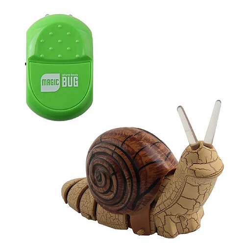 Télécommande Faux Escargot RC Jouet Blague Insectes Blague Effrayant Truc Bugs Kaki