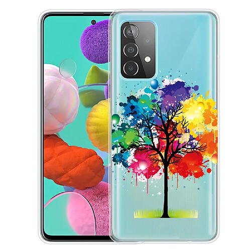 Coque en TPU anti-rayures arbre coloré pour votre Samsung Galaxy A13 4G