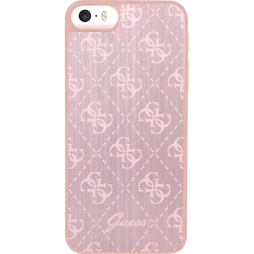 Guess Maroquinerie Coque Guess rose en aluminium pour iPhone 5S/SE