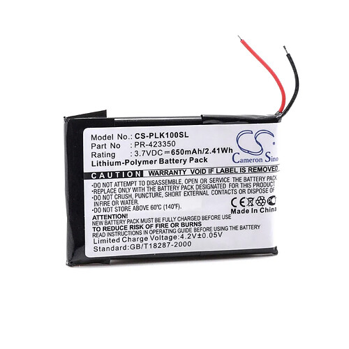 vhbw Batterie remplacement pour Sony 1-756-920-21, 1-756-920-31 pour casque audio, écouteurs sans fil (650mAh, 3,7V, Li-polymère)