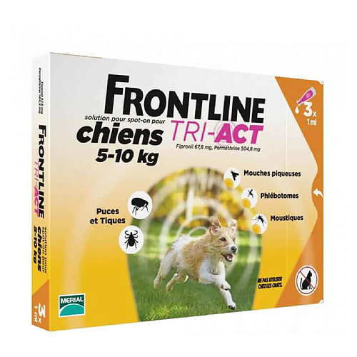 FRONTLINE TRI-ACT 5-10kg - 3 pipettes