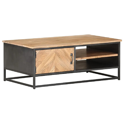 Maison Chic Table basse,Table Console Table d'appoint, Table pour salon 90x50x35 cm Bois d'acacia massif -MN11362