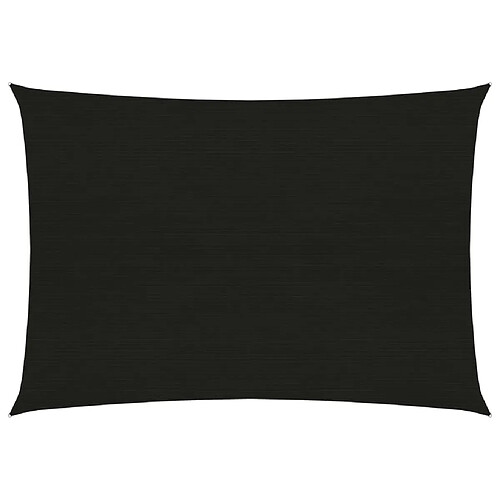 ComfortXL Voile D'ombrage 160 G/m² Noir 2,5x4 M Pehd