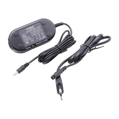 vhbw 220V Bloc alimentation chargeur 5W (5.2V/1A) à prise ronde pour appareil photo JVC GZ-E200, GZ-E205, GZ-E207, GZ-E208, GZ-E209 remplace AC-V10