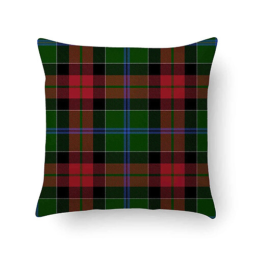 Alter Coussin avec impression numérique, 100% Made in Italy, Coussin de canapé décoratif, amovible et lavable, modèle Tartan - Liliana, 40x40x5 cm