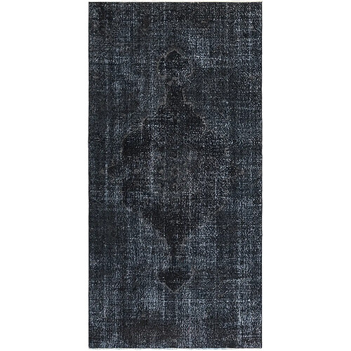 Vidal Tapis de laine 310x155 noir Ultra Vintage