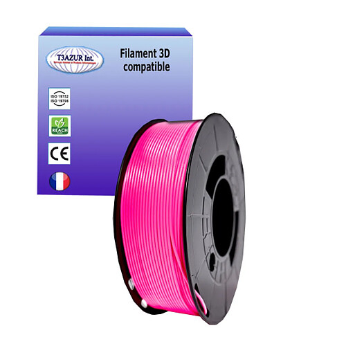 T3Azur Filament PLA 3D - Rose Fluo