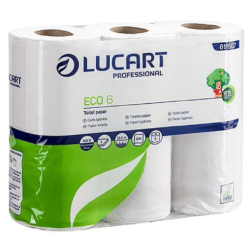 Papier toilette Lucart Eco - carton de 96 rouleaux