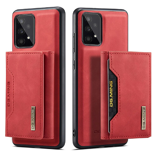 Etui en PU DG.MING détachable 2-en-1, prend en charge le chargement sans fil, antichoc rouge pour votre Samsung Galaxy A53 5G