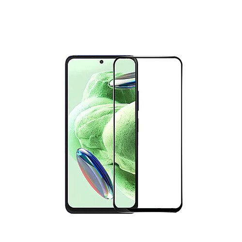 Verre trempé de la couverture complète 5D Phonecare pour Xiaomi Redmi Note 13R Pro - Transparent / noir