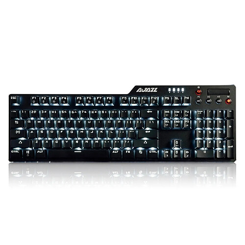 Wewoo Ajazz AK35I Multimedia Knob Gaming Backlight Alloy Machinery Keyboard Blue Axis