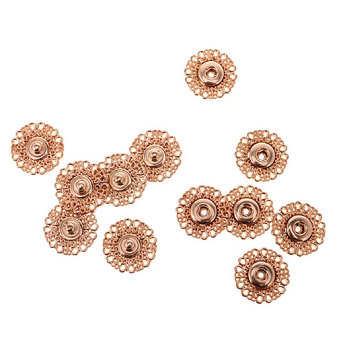 6 Ensembles De Boutons-pression Boutons-pression Attaches Boutons D'or Diy De Couture Artisanale