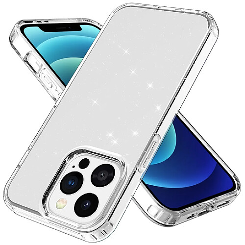 Coque en TPU à paillettes cristallines transparent pour votre Apple iPhone 13 Pro 6.1 pouces