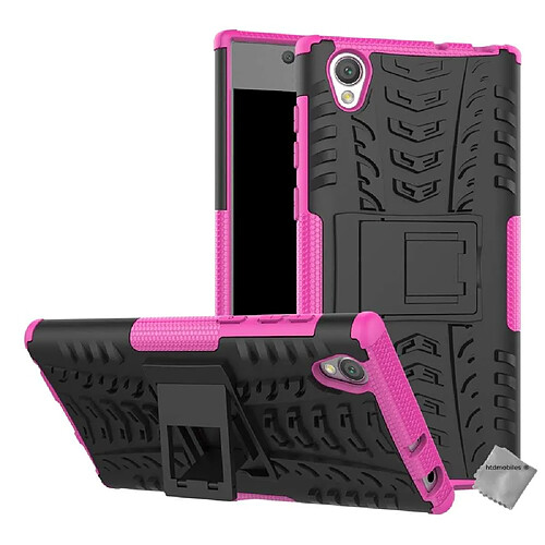 Htdmobiles Coque rigide anti choc pour Sony Xperia L1 + film ecran - ROSE