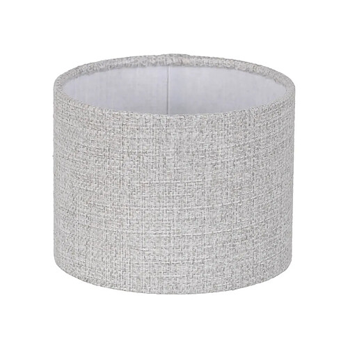 BigBuy Home Écran de lampe Gris Polyester 20 x 20 x 15 cm