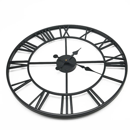 Universal Horloge XL 60cm en chiffres romains | Horloge murale squelette