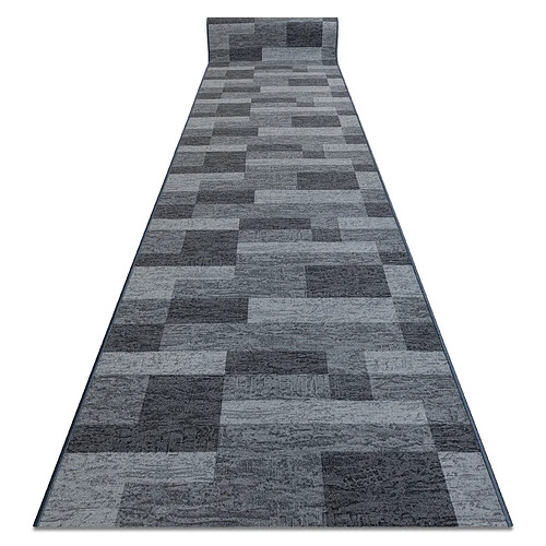 RUGSX TAPIS DE COULOIR antidérapant ICONA gris 67cm 67x180 cm