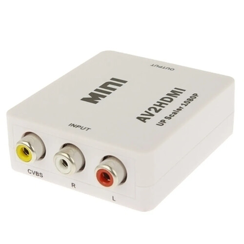 Wewoo Mini HDMI à l'adaptateur de convertisseur audio CVBS / L + R