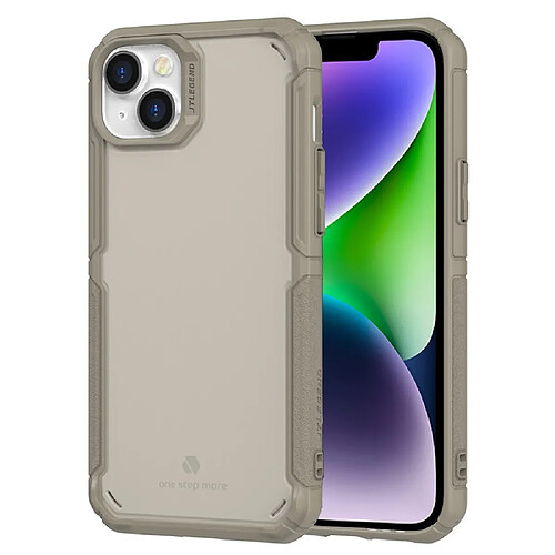 Coque en TPU anti-chute, antichoc, avec cadre de caméra, magnétique pour votre iPhone 14 Plus - kaki