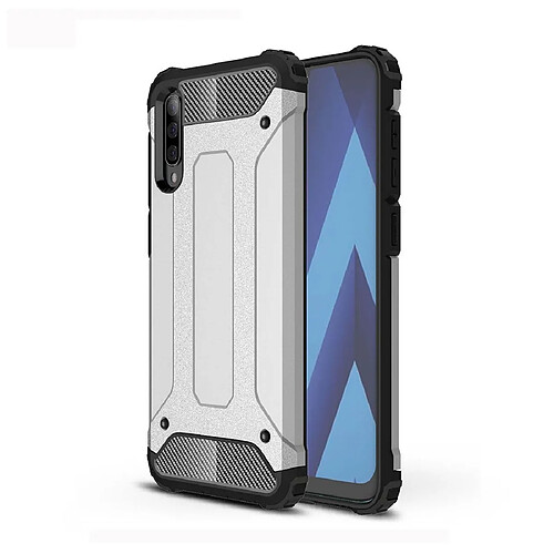 Wewoo Coque Renforcée Pour Galaxy A70 / A70s Étui Magique TPU + PC Argent