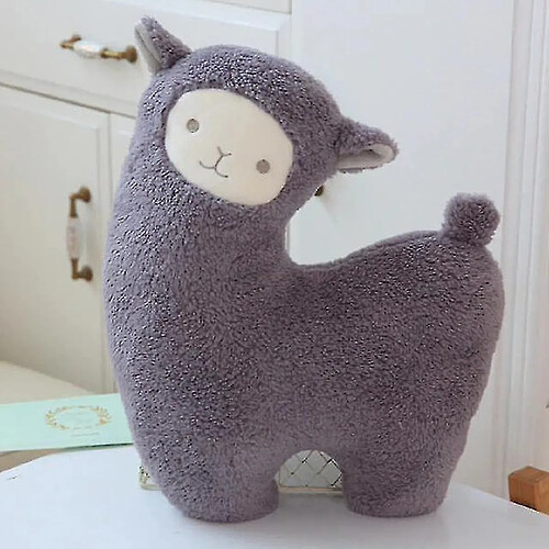 Universal 43 cm couple mignon poupée alpaca dans un oreiller de mouton chaud en peluche en couvercle de coussin | oreillers en peluche