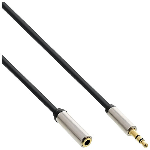 Câble audio Slim InLine® de 3,5 mm mâle à femelle stéréo 5 m