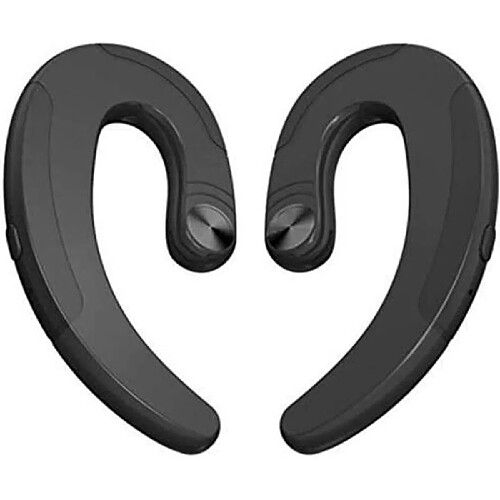 Écouteur Bluetooth à conduction osseuse, HBQ-Q25 TWS casque sans fil stéréo sport Bluetooth Noir