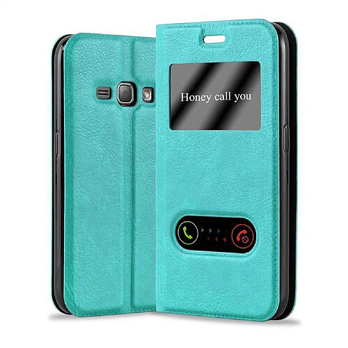 Cadorabo Coque Samsung Galaxy J1 2015 Etui en Turquoise