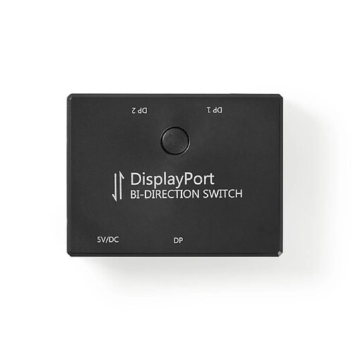 Alpexe 2 Ports | Commutateur DisplayPort Bidirectionnel | Noir