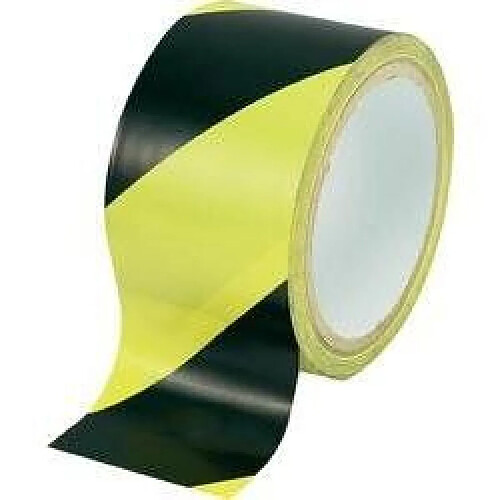 Bande adhésive de marquage TOOLCRAFT WT-YB 1564134 noir, jaune (L x l) 18 m x 48 mm 1 rouleau(x)