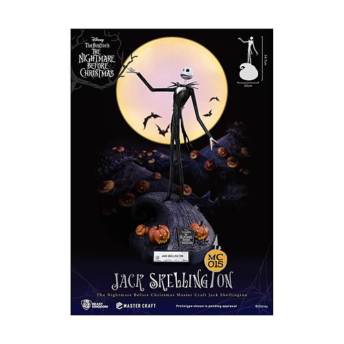 Beast Kingdom Toys L'Étrange Noël de monsieur Jack - Statuette Master Craft Jack Skellington 40 cm