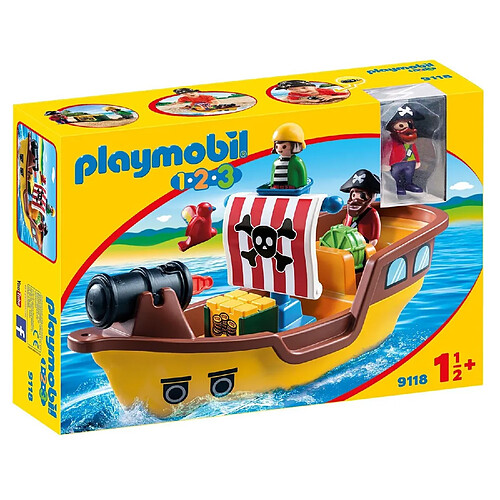 Playmobil® 1.2.3 - Bâteau de pirates