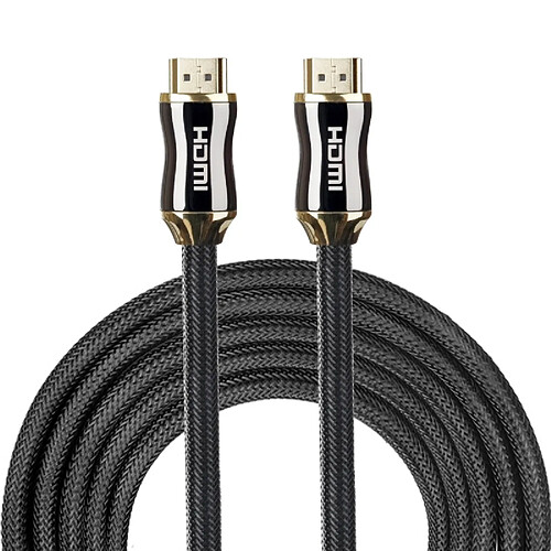 Wewoo Câble 5m métal corps HDMI 2.0 haute vitesse HDMI 19 broches mâle vers HDMI 19 connecteur