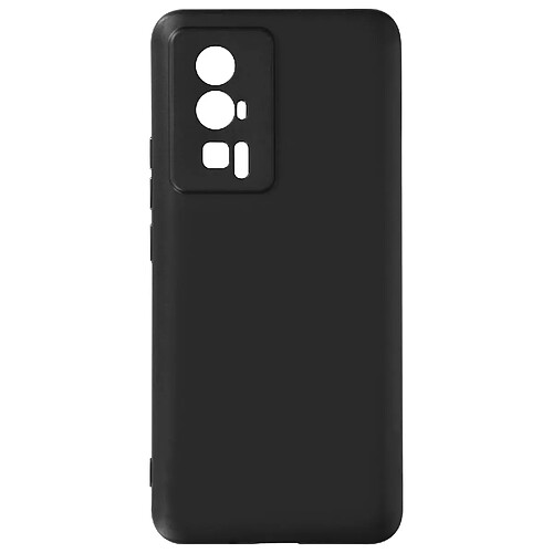 Avizar Coque pour Xiaomi Poco F5 Pro Silicone Flexible Fine Classic Case Noir