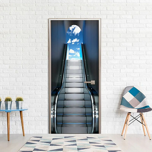 Paris Prix Papier Peint pour Porte Escalator 210x100cm