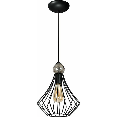 Milagro JEWEL Noir 1xE27 Plafonnier Lampe suspension Lampe suspension Lumière pendante