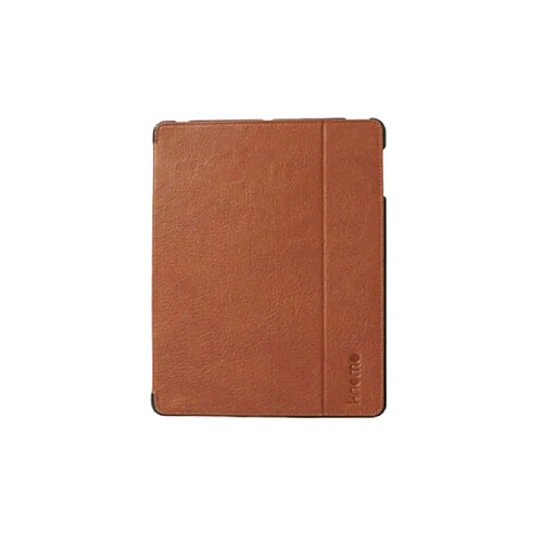 KNOMO Étui pour iPad 9.7'' 2011 Folio Fonction Stand Doux au Toucher en Cuir Marron