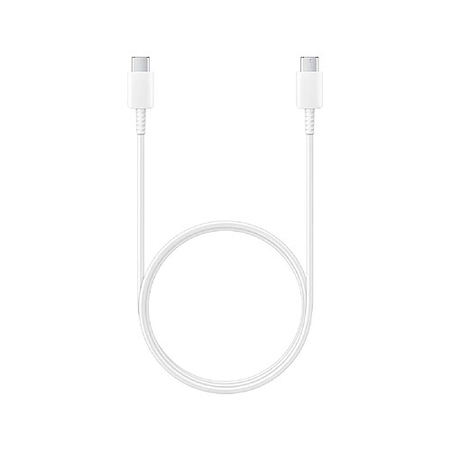 Samsung Câble USB-C vers USB-C 3A Charge 25W et Synchronisation 1,8m Blanc