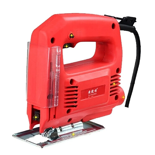 Wewoo Scie sauteuse 220V électrique à bois outils électriques multifonction tronçonneuse machine de découpe avec laser et 2 lame de sans guideprise UE