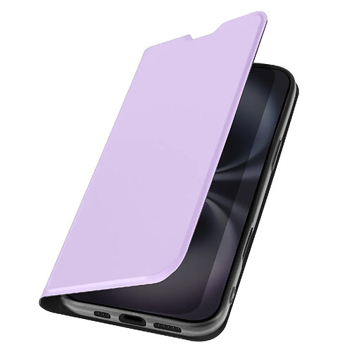 Avizar Étui pour iPhone 16 Soft touch Porte-carte Support Vidéo Violet Clair