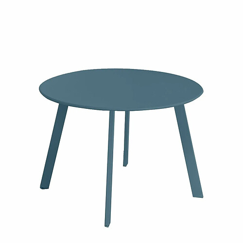 BigBuy Home Table Marzia Bleu Acier Acier 60 x 60 x 42 cm