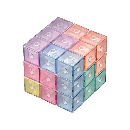 Universal Montessori Magnetic Puzzle Puzzle Enfants Soma Cube Bricolage Bloc de construction Jouets éducatifs