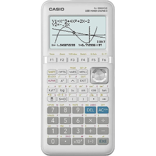 Casio FX-9860GIII calculatrice Poche Calculatrice graphique Blanc