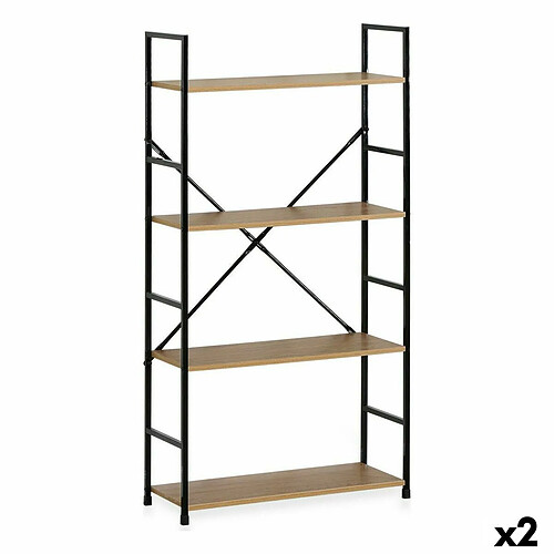 Étagère Confortime 4 Etagères Métal 58,6 x 23,5 x 112 cm (2 Unités)