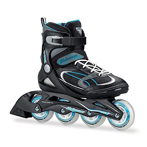 Bladerunner by Rollerblade Advantage Pro XT Womens Adult Fitness Inline Skate Black and Light Blue Inline Skates Black/Light Blue Size 7